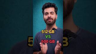 512GB vs 500GB trending shortstrendingshortsreelsinstagramyoutubeyoutubeshortslaptopstorage [upl. by Atter]