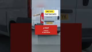 Fiat Ducato ✗ MOT  Vehicle does not have a valid MOT certificate Expired 27 April 2024 [upl. by Ditzel]