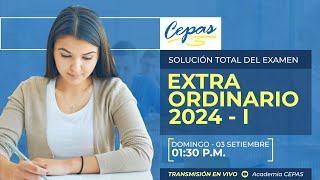 RESOLUCIÓN DE EXAMEN EXTRAORDINARIO UNT 2024  I [upl. by Moriyama597]