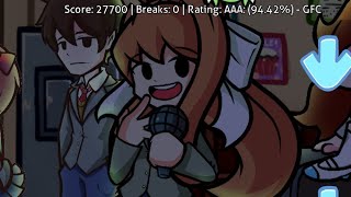 Friday Night Funkin  Glitcher Monika Remix Kinda FNF Mod [upl. by Shlomo188]