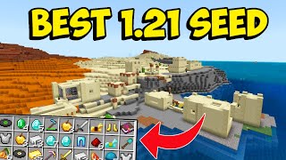 Coastal 5 Diamonds Blacksmith Village Seed  BEST SEED for Minecraft 121 Bedrock amp Pocket Edition [upl. by Ybeloc523]