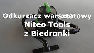 Odkurzacz warsztatowy Niteo Tools z Biedronki  test [upl. by Balf]