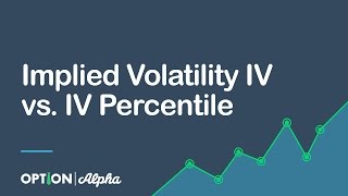 Implied Volatility IV vs IV Percentile [upl. by Naujat694]