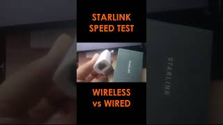 STARLINK PH SPEED TEST WIRELESS vs WIRED CONNECTION starlink [upl. by Litton398]