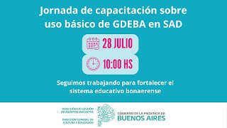 Capacitación sobre el uso básico de GDEBA en SAD [upl. by Gierc]