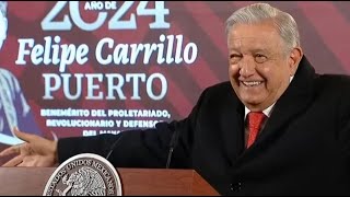 “No se me quita el tutupiche” AMLO aparece nuevamente con el ojo hinchado en la ‘mañanera’ [upl. by Susej174]