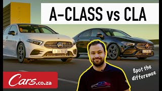 Mercedes CLA vs Mercedes AClass Sedan Review  Whats the difference [upl. by Mcclary]