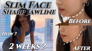 I did this 5min Sharp Jawline amp Slim Face workout every day amp OMG IM SHOOK after 2 wks Chin Chizler [upl. by Yemar]