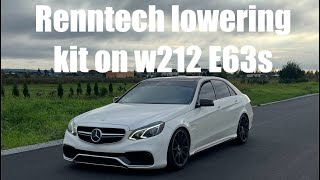 Renntech Lowering kit install on my w212 E63s [upl. by Okwu]