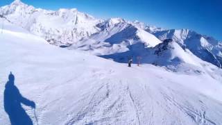 La Thuile piste area Belvedere Fourclaz e Piccolo San Bernardo [upl. by Roderich]