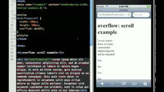 overflowscroll on Mobile Safari iOS5 beta [upl. by Nnylyma]
