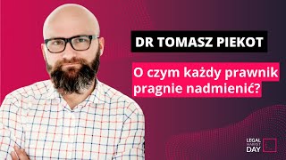 LMD2018 dr Tomasz Piekot quotO czym każdy prawnik pragnie nadmienićquot [upl. by Winzler]