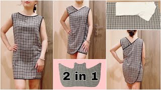 😍 Cut and sew cool summer dressestops quickly and save fabric [upl. by Rehteh]