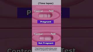 Positive Pregnancy TEST vs Negative in 30 SECONDS Time Lapse shorts [upl. by Havard]