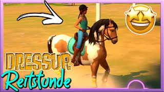 meine 🅴🆁🆂🆃🅴 DRESSUR REITSTUNDE 🐴🤩 Horse Club Adventures 2 Hazelwood Stories ✅ Nintendo Switch [upl. by Gathers812]