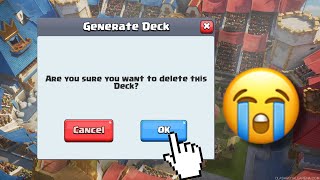 I Generated Random Deck In Clash Royale 😧 [upl. by Helsie]