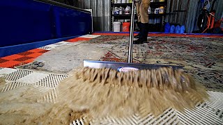 Watch years of DIRT flow out of this rug [upl. by Toland]