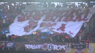 Sparta  Slavia derby 1342013 CHOREO kotle  cyklistika není fotbal [upl. by Oecile]