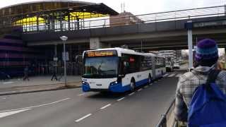 GVB Amsterdam nieuwe gelede VDL bus testrit [upl. by Felecia522]