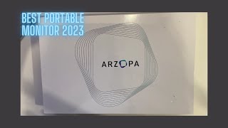 Best Portable Monitor Setup 2023  Unboxing  Arzopa 156quot FHD [upl. by Nauqel]