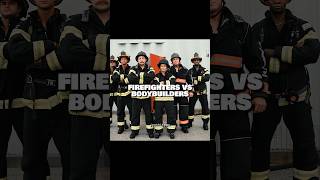 FIREFIGHTERS VS BODYBUILDERS 💀 gym gymedit bodybuilder [upl. by Ennayr]