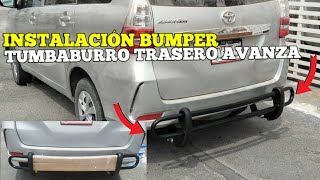 COMO INSTALAR UN TUMBABURRO TRASERO BUMPER TRASERO AVANZA [upl. by Bren417]