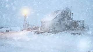 Old arctic settlement Amidst the Roar of Snowstorms With Relax Sleep Strong Howling Wind [upl. by Eirroc]