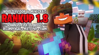 NOVO SERVIDOR de RANKUP 18 com SPAWNERS BOSSES e MUITO PVP e FARM para MINECRAFT PIRATA [upl. by Leopoldine]