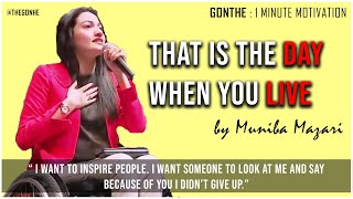 Muniba Mazari Inspiring Speech about What is Life   1 Minute Motivational [upl. by Fenn107]