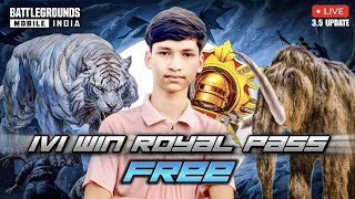 ULTIMATE ROYAL AND 1V1 WIN ROYAL PASS bgmi viralshort MYADAVisLIVE [upl. by Novets]