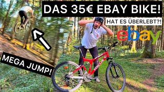 Das 35€ eBay Bike im EXTREMEN Test Hält es den Mega Jump aus [upl. by Einhpad]