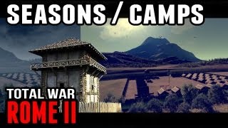 Total War Rome II  Military Forts Castra and Seasons [upl. by Derzon]