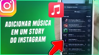 Como adicionar música em um story do Instagram  Passo a passo [upl. by Lennon]