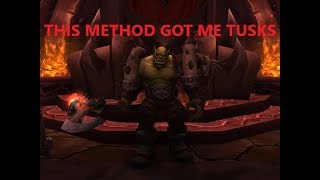 FIXED Siege of Orgrimmar Tusk Farm Method ONLY BONUS ROLLABLE NOW [upl. by Llerrahs]