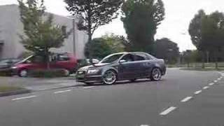 Audi RS4 revving and fast accelerating [upl. by Damalis134]