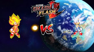 SSF2 Mods Hyper Sonic vs Super Sonic 2 [upl. by Spiers]