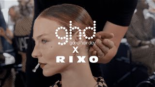 ghd x RIXO SS23  Low Bun How To [upl. by Kwan895]