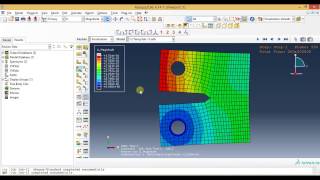 Abaqus Tutorial Videos  Non linear Analysis for Compact Tension Specimen in Abaqus Part 1 [upl. by Ahseniuq]