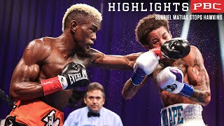 Matias forces TKO stoppage against Hawkins  Matias vs Ergashev November 25 2023  PBC on Showtime [upl. by Raynah]