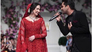 Asim Azhar Sing a Song for Hania Amir At Ramp Walk in FWP Karachi 2019 new couple hania and amir [upl. by Campman]