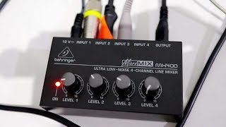 Satu Ampli utk Ramerame  Behringer 4 Ch Mini Mixer Multi Instrumen Review [upl. by Ynnhoj]