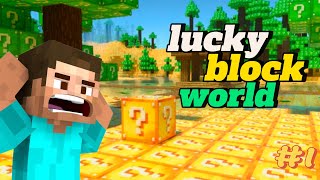 Ghost On Lucky Block World Challenge [upl. by Neyu]