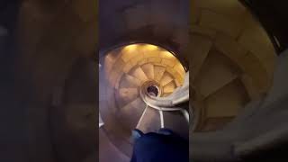 Spiral stairs of passion tower in Basilica de la Sagrada Familia [upl. by Macfarlane387]