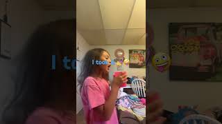 Time to take my sisters drink watch till the end her reaction 🤪🤪 [upl. by Chappy771]