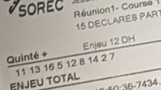 Pronostic Équipe Rabaturf 🆕 Quinté  Réunion 1  Course n°1  🎯 31102024 [upl. by Dierolf]