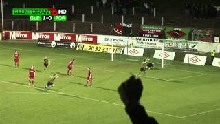 Glentoran 10 Portadown BURROWS GOAL [upl. by Allenad]