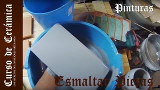 Curso de Cerámica  Esmaltar Piezas con Esmalte de Cobre [upl. by Eiramadnil657]