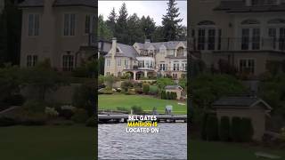 Inside Bill Gatess Billion Dollars Mansion In Lake Washington shorts [upl. by Neom]