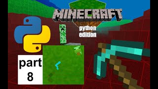 Minecraft in python Ursina simple caves stepping walk and fixing terrain and textures  part 8 [upl. by Cornew718]