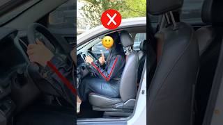 How to adjust drivers seat while driving car cardriving drivinglessons shorts [upl. by Snebur]